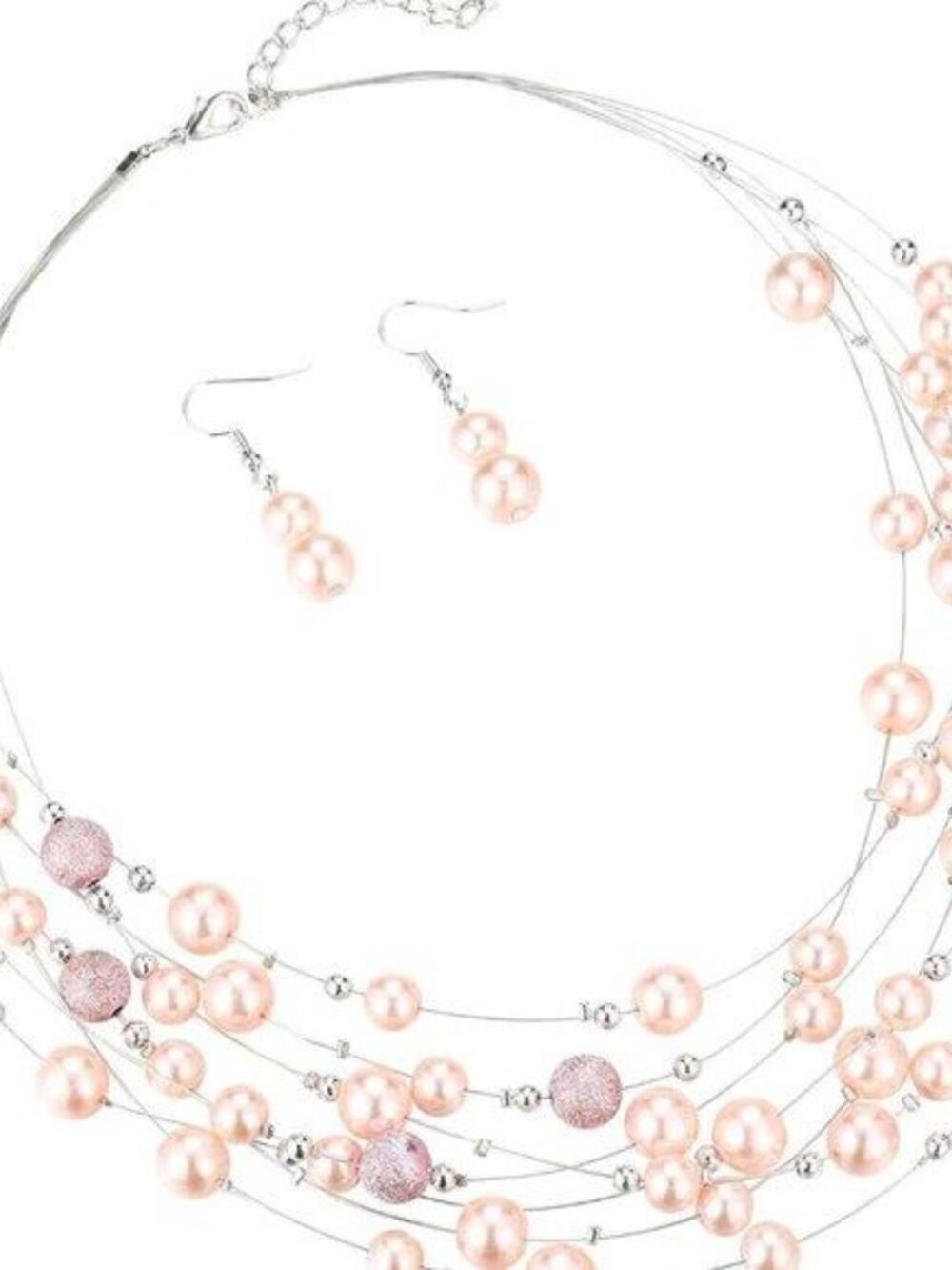 Layered Pearl Necklace Multi-strand Pearl Choker Necklaces for Women Beaded jewe